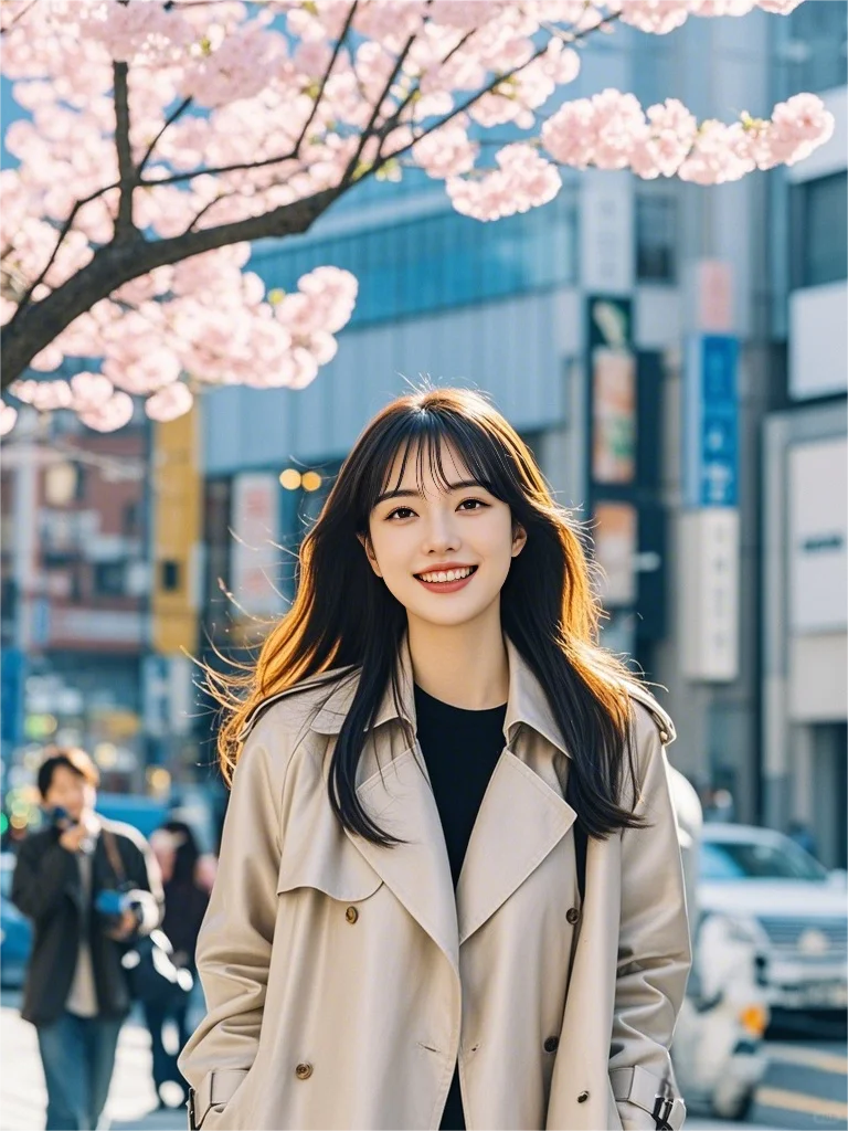 春天的第一套AI街拍