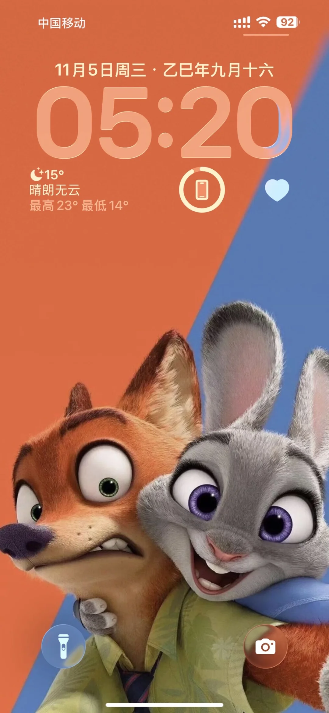 𝗦𝗛𝗔𝗥𝗘：疯狂动物城·手机锁屏壁纸🦊🐰