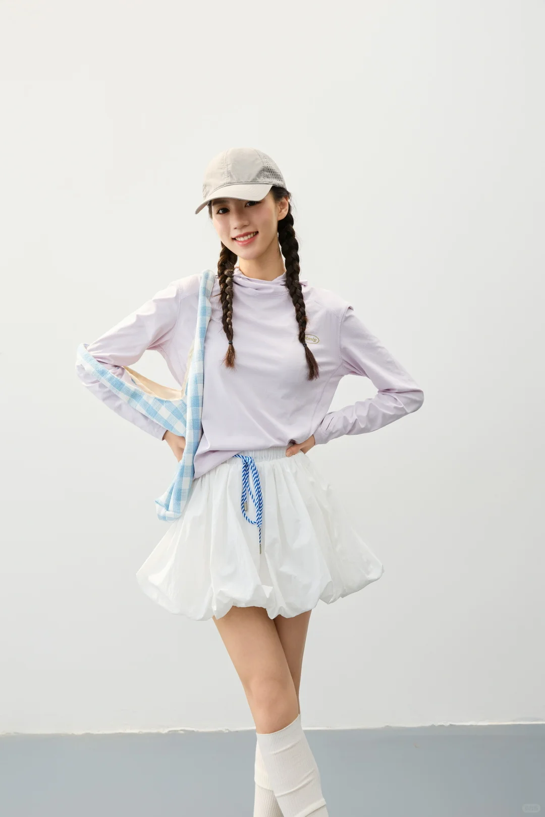 这组甜美系运动风怎么样呢