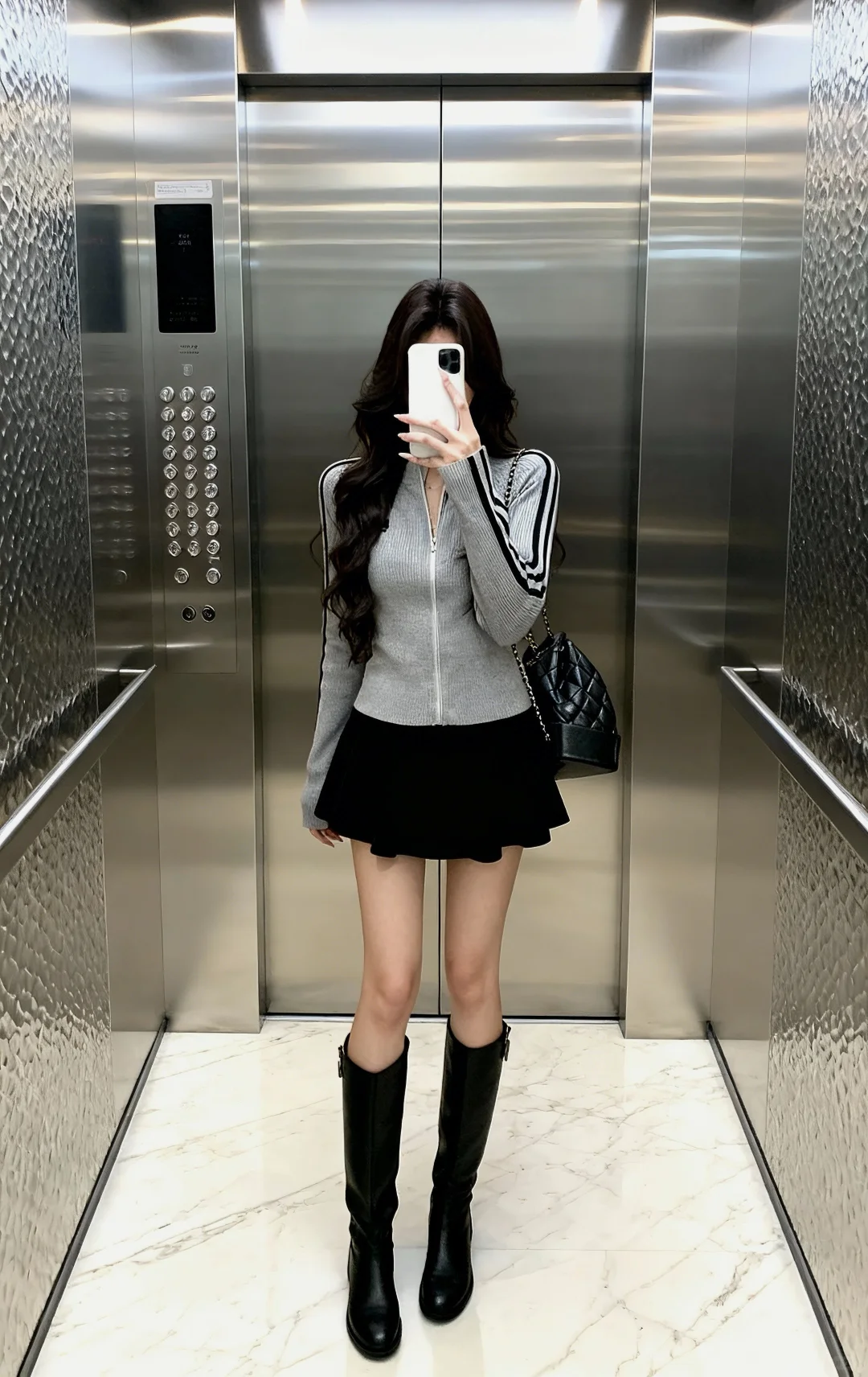 这么穿真的好韩好温柔好奶！