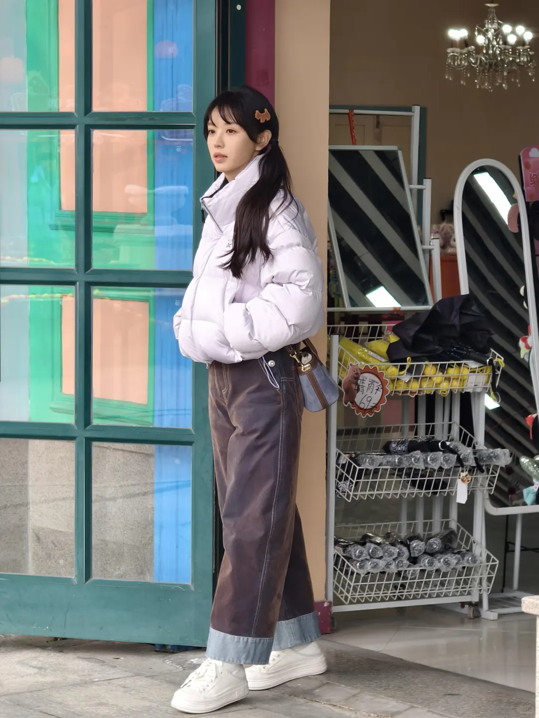 田曦薇太会了！这一身穿搭好可爱🐰