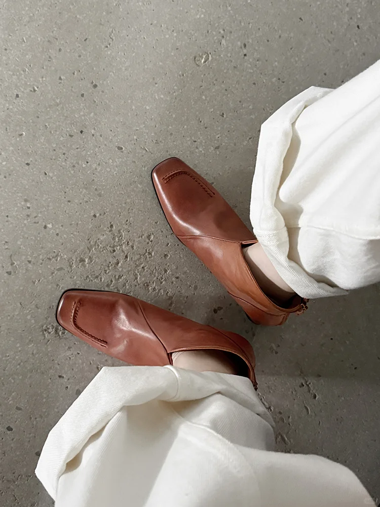 🍂复古粗跟靴子，通勤也能美美哒！