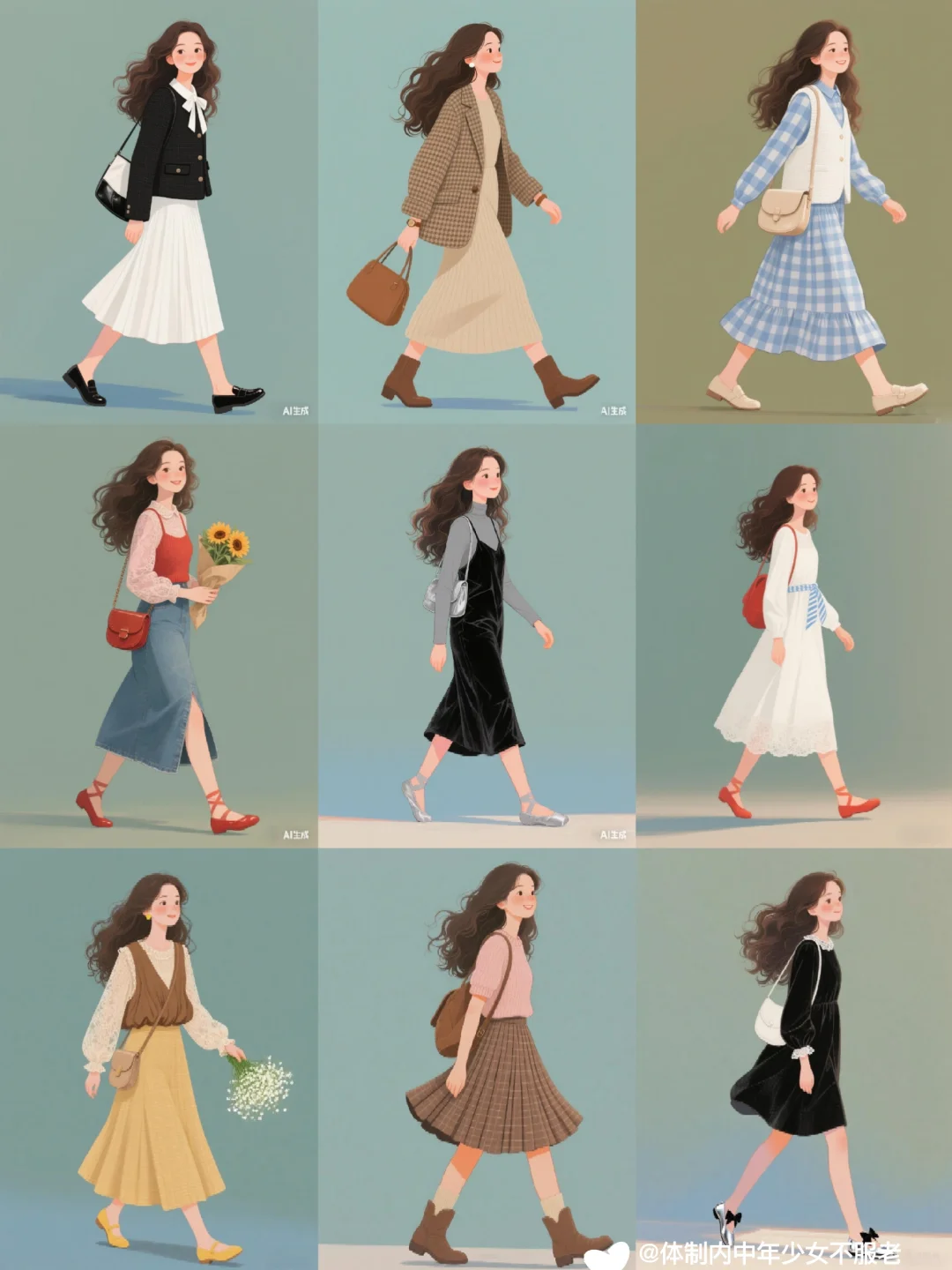 裙角清扬|选一件初秋的裙子展现初秋的温柔