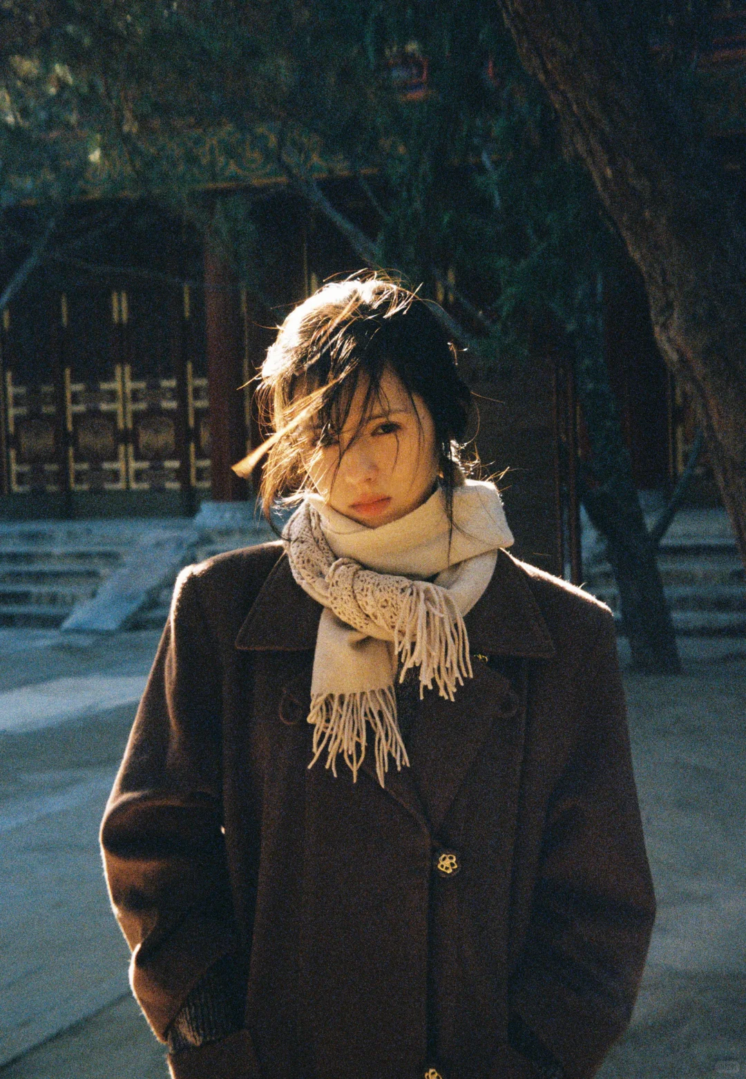 鹤男秋日氛围感写真