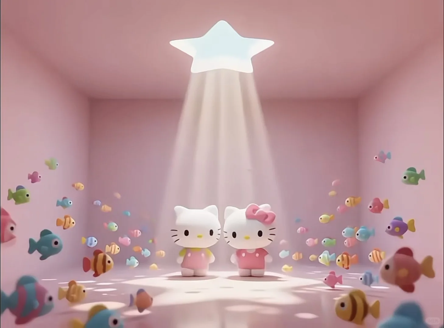 Hello kitty 光影游鱼超清动态壁纸IPad版