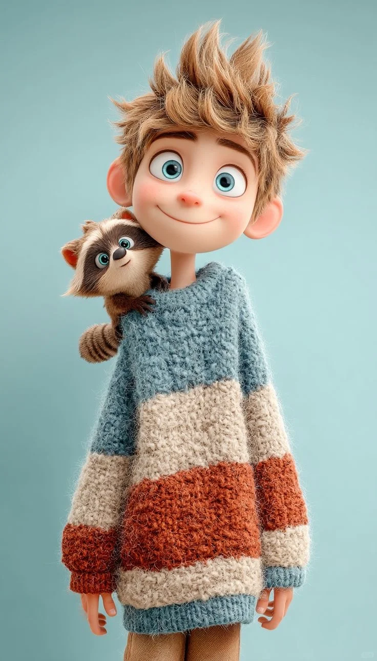 适合苹果安卓所有手机的壁纸可爱卡通少年