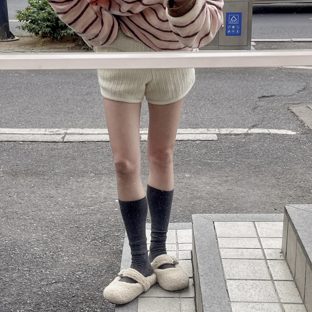 韩女🇰🇷小腿袜真的好穿