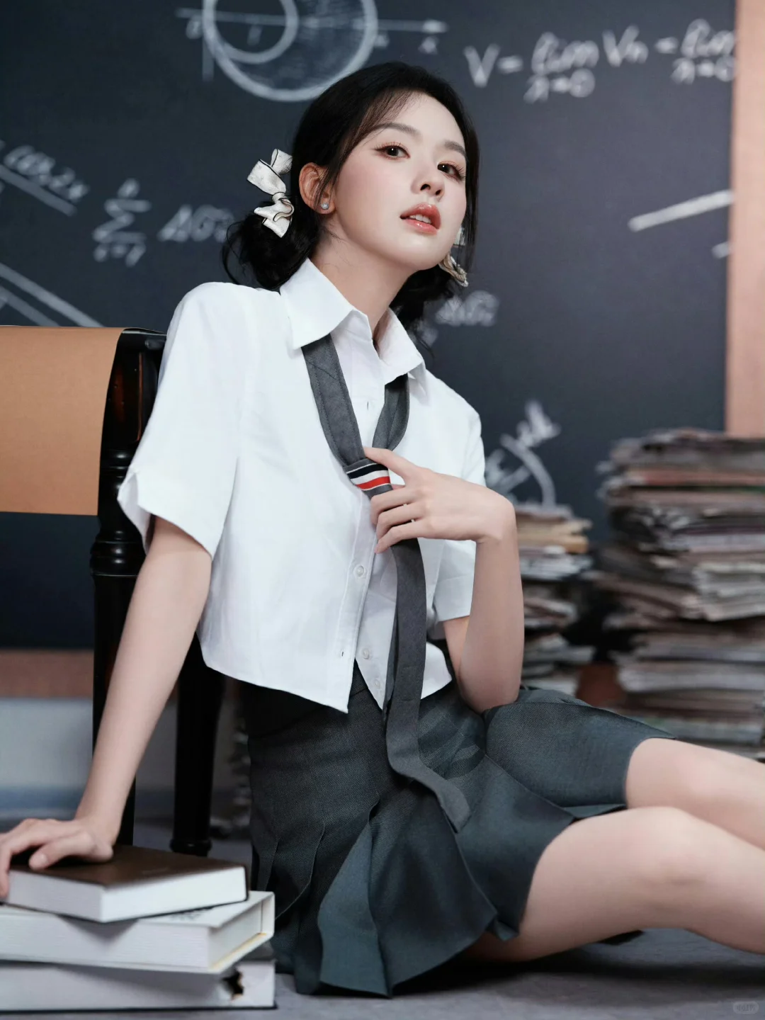 陈都灵 高冷学霸 纤腰细腿