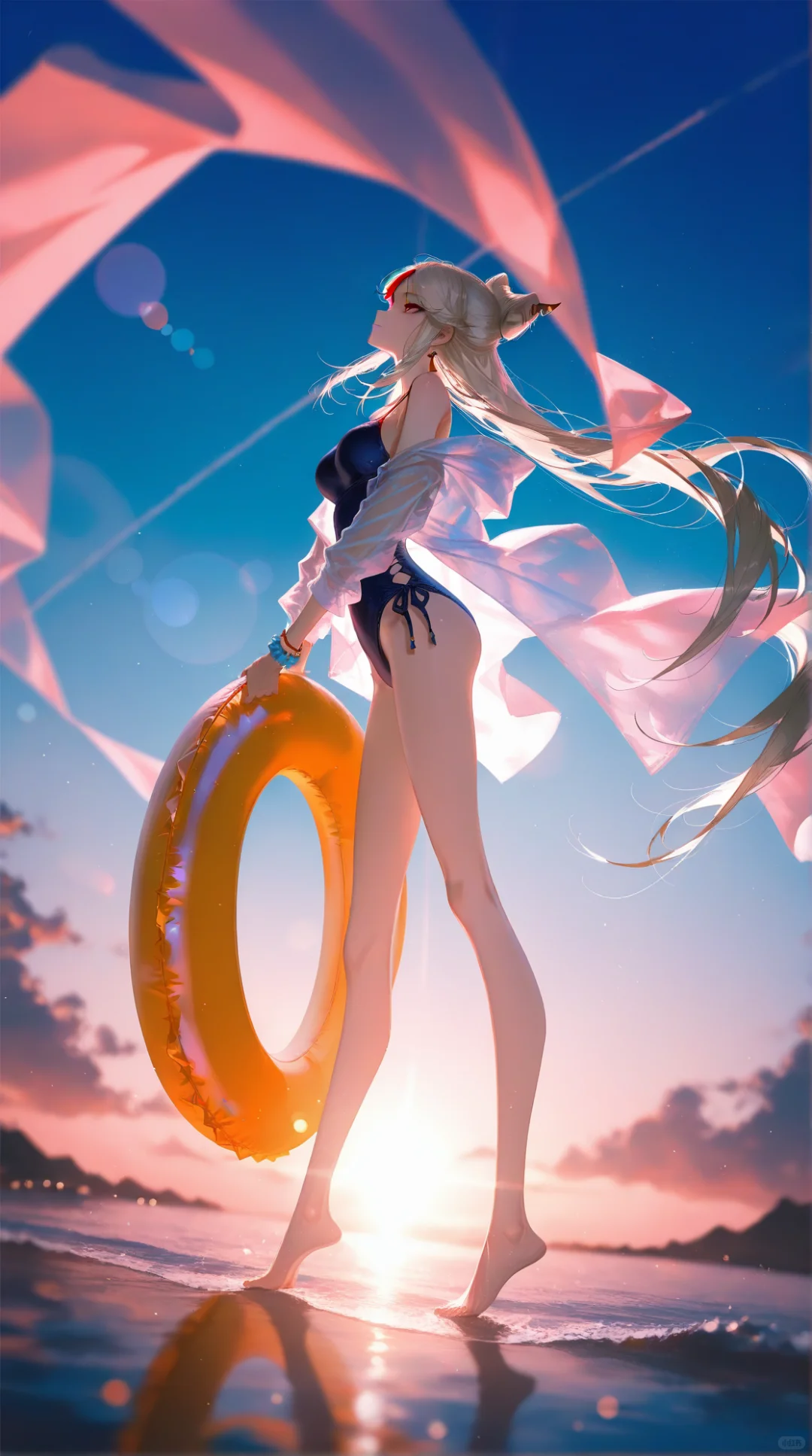 原神‖会泳装的胡桃，真的绝了～～～