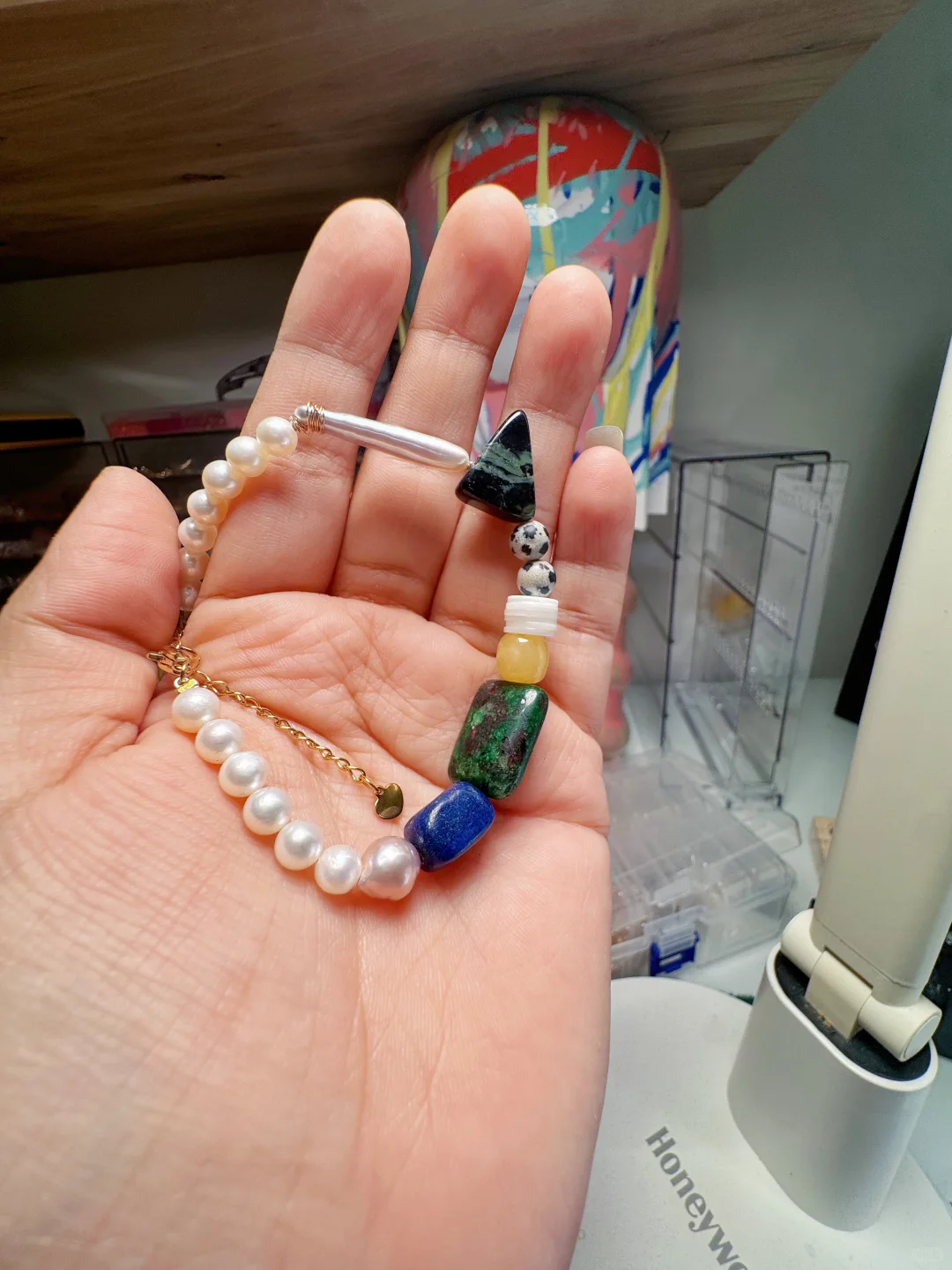 最近又沉迷了 入手作天然彩宝珍珠饰品坑