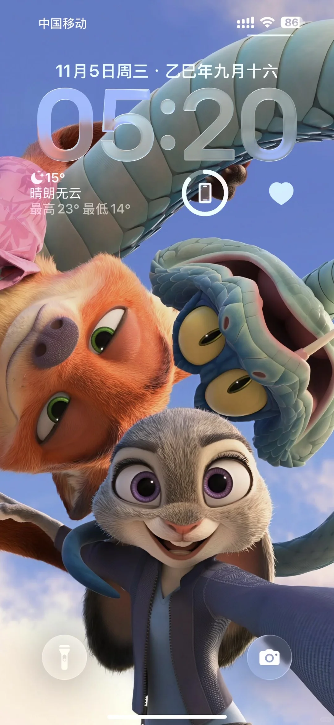 𝗦𝗛𝗔𝗥𝗘：疯狂动物城·手机锁屏壁纸🦊🐰