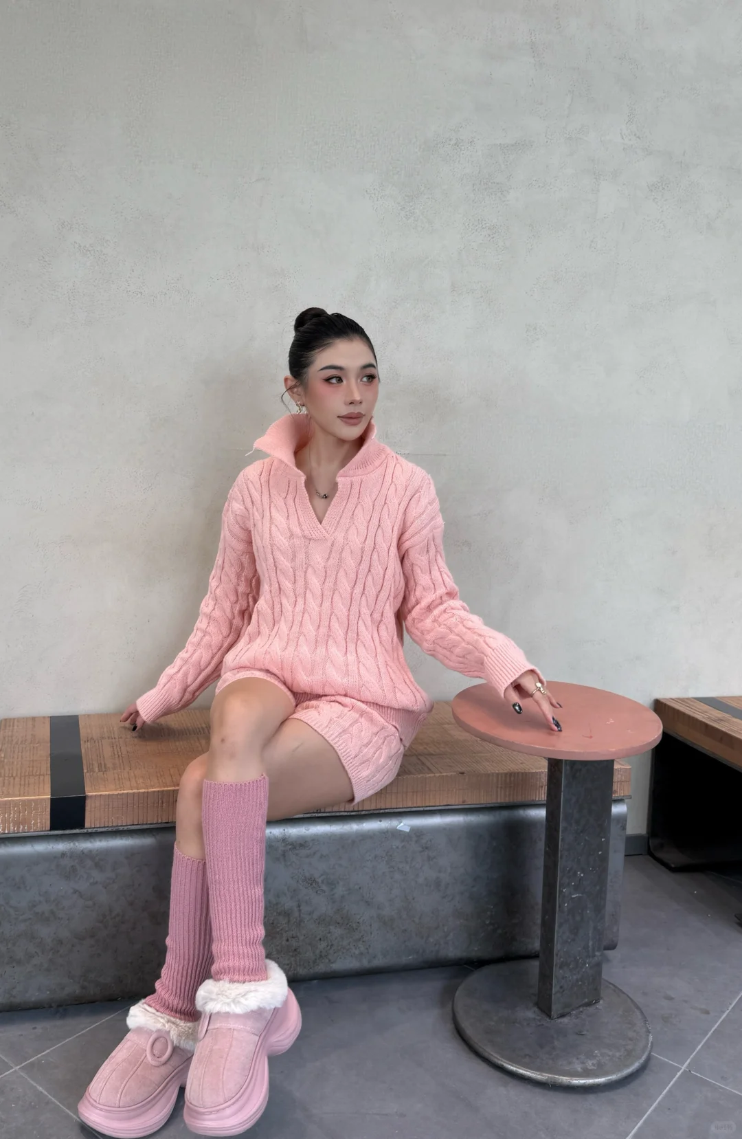 灵感穿搭｜秋冬来点粉色💗