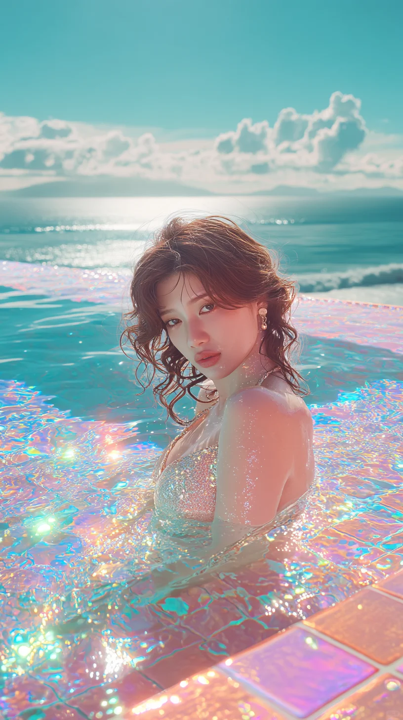 【泳池美少女】#AI艺术家