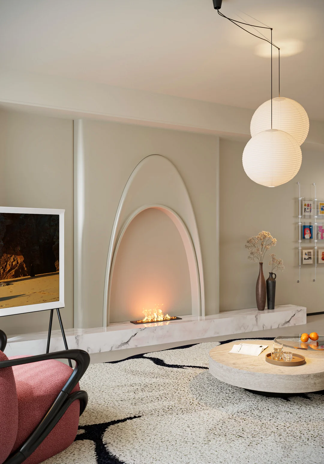 一眼爱上“女人味”十足的奶油风温馨小家设计