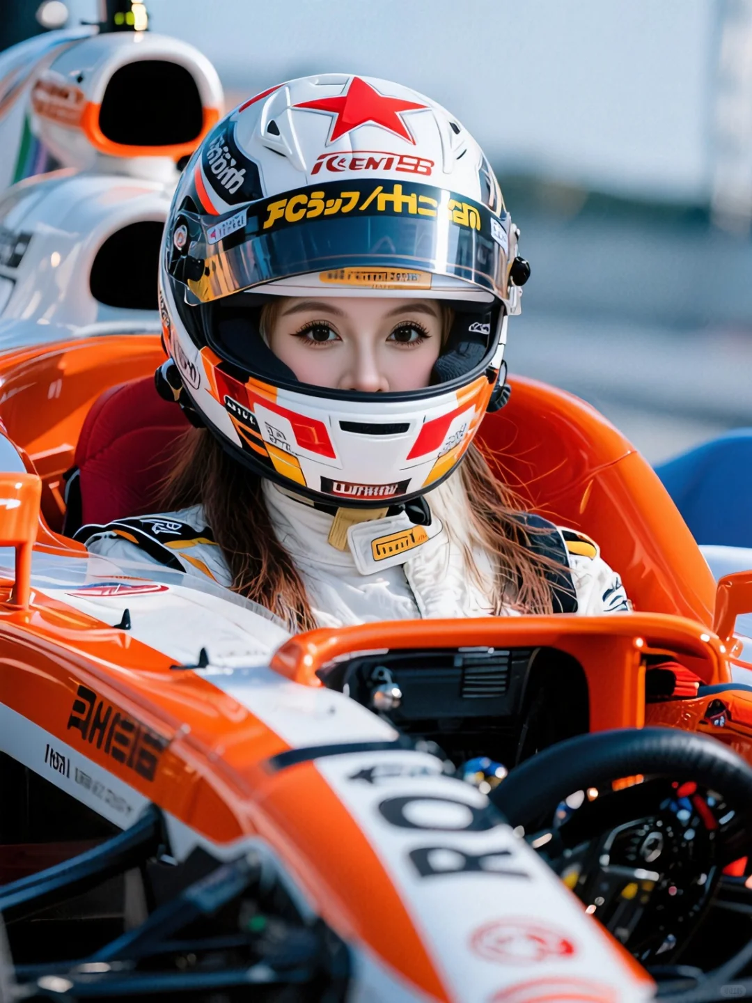 原来女孩子开赛车也帅啊！