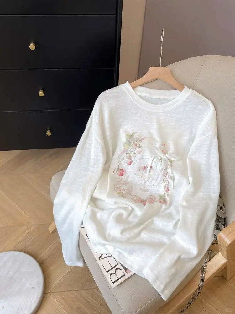 ✨早秋必备！蕾丝蝴蝶结T恤上新啦