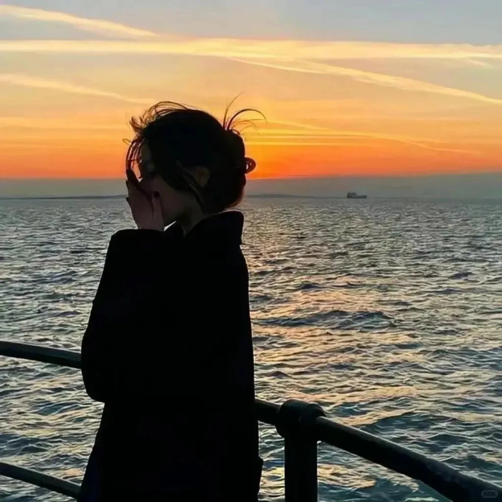 唯美女头像背影