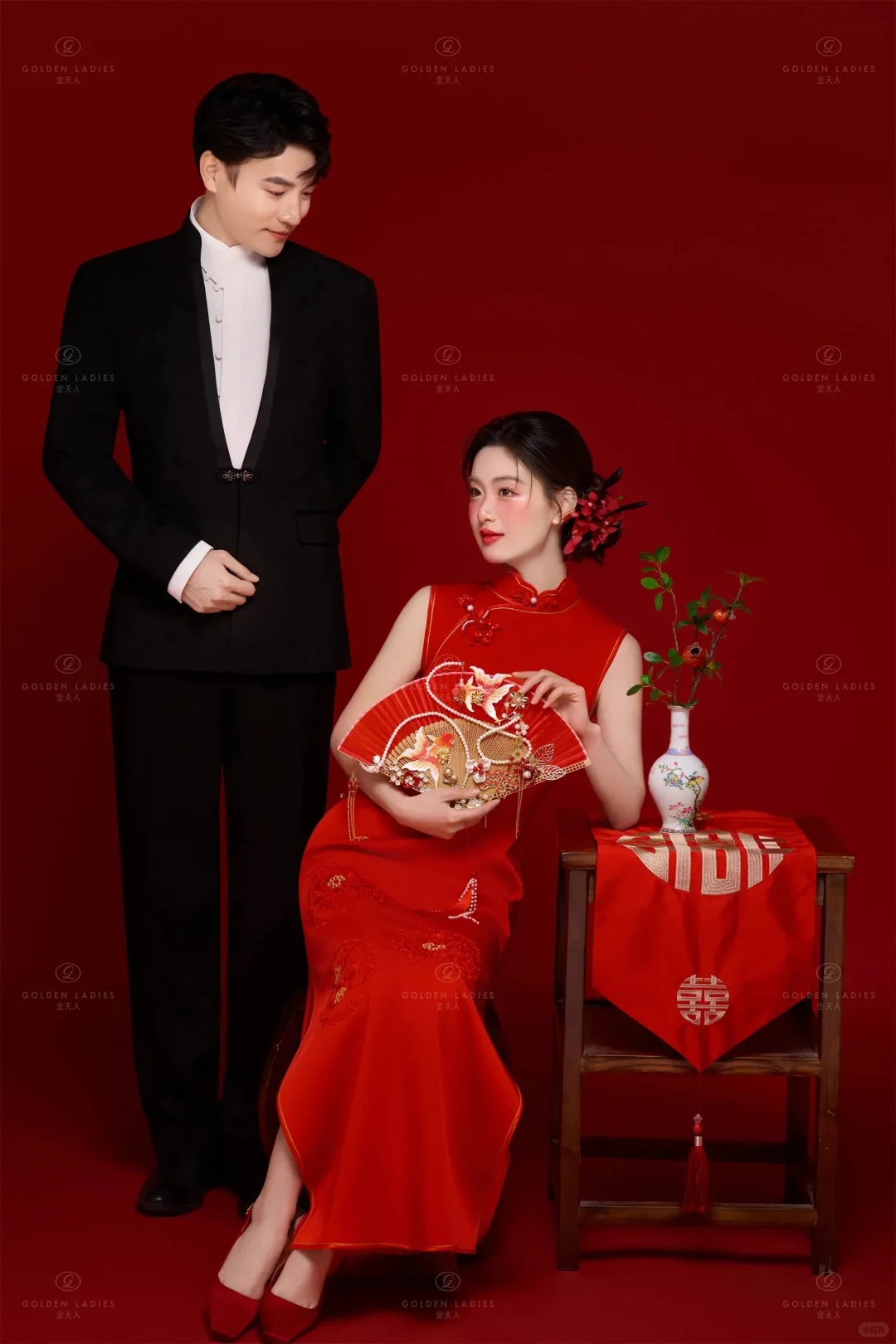 赢麻了❗️拍的旗袍新中式婚纱照惊艳了时光