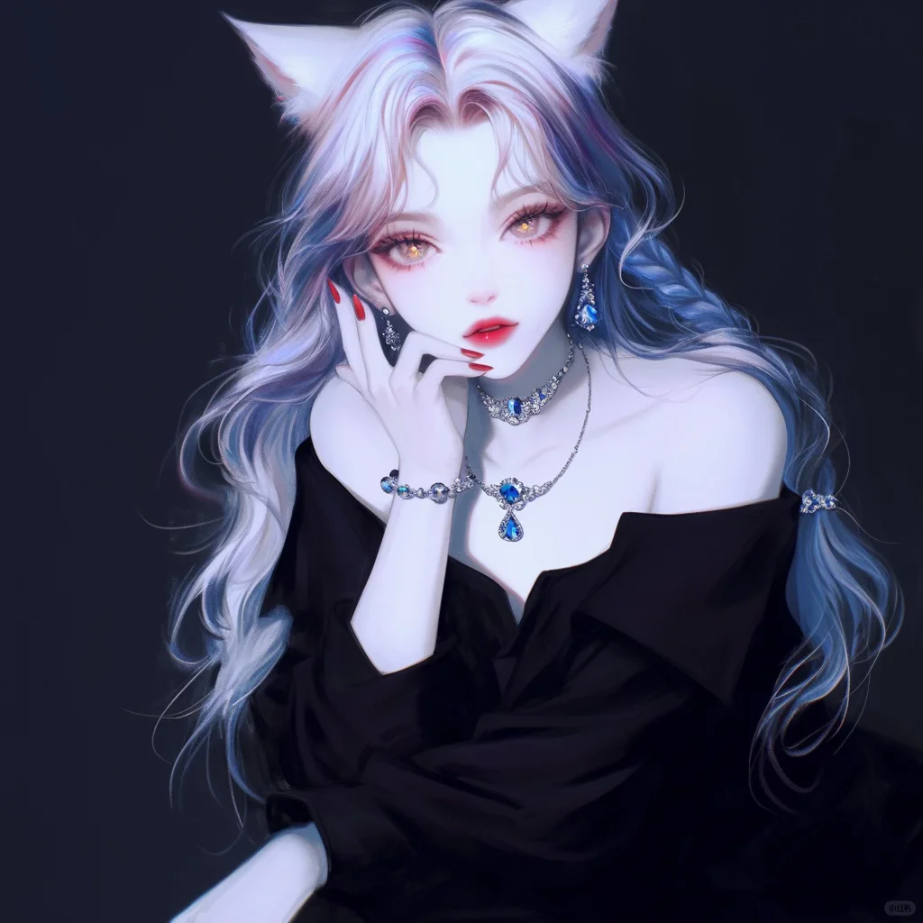 11月10日头像：暗夜猫系少女✨