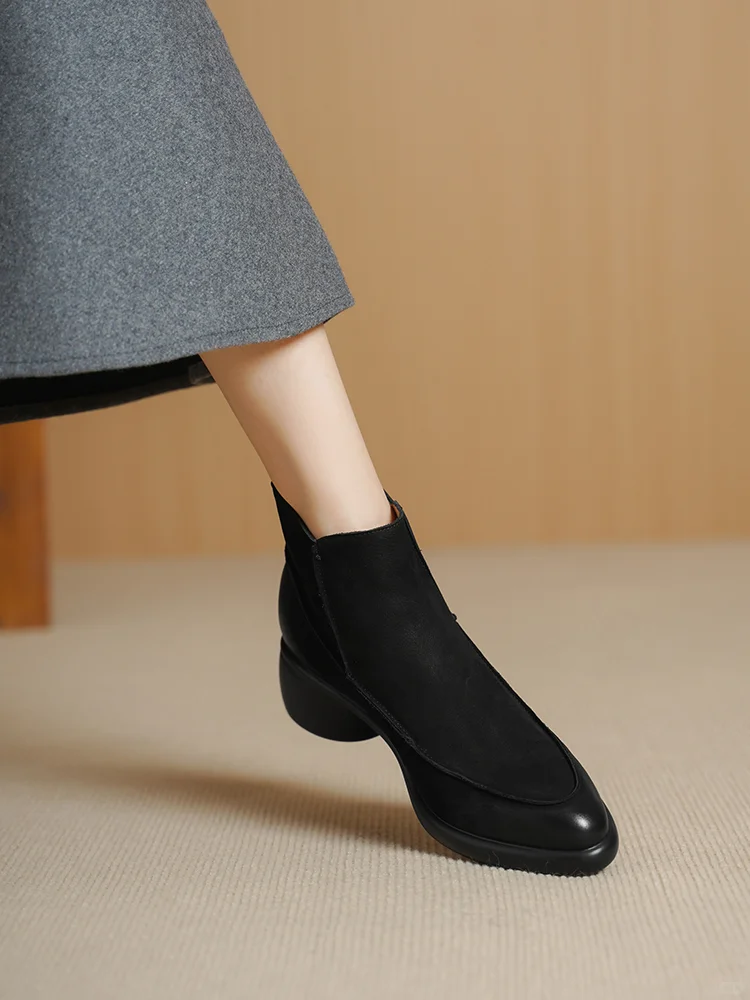 👢秋冬显瘦神器！复古粗跟短靴来啦~