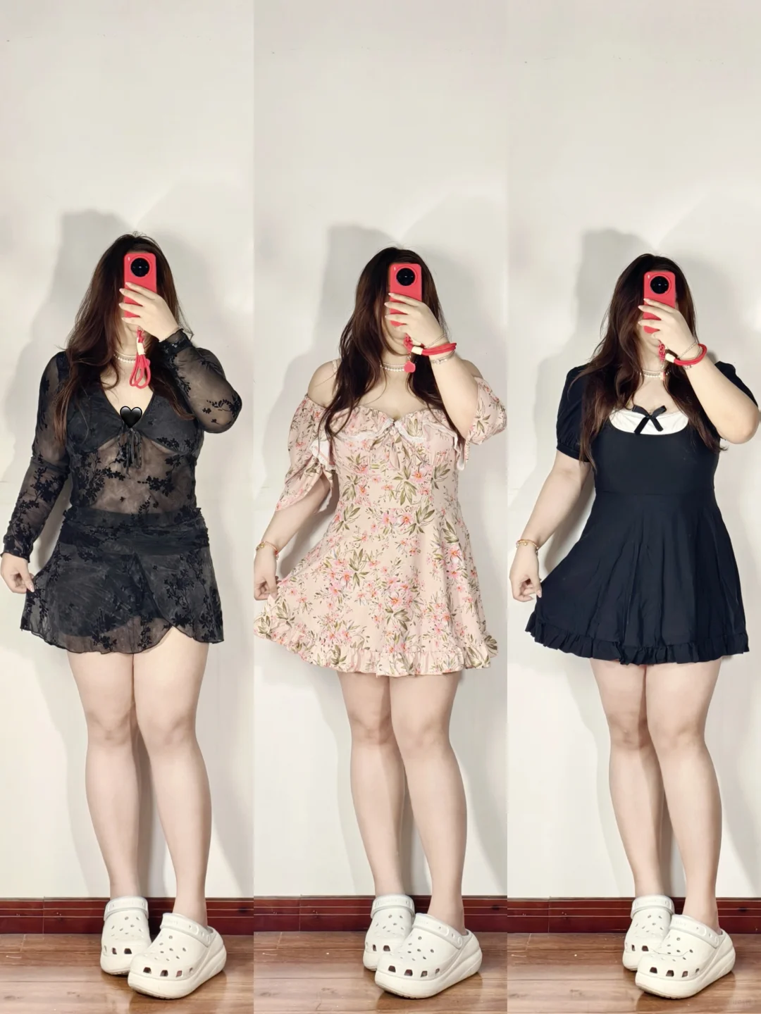 140斤大码穿搭｜肉肉女孩绝美泳衣👙分享