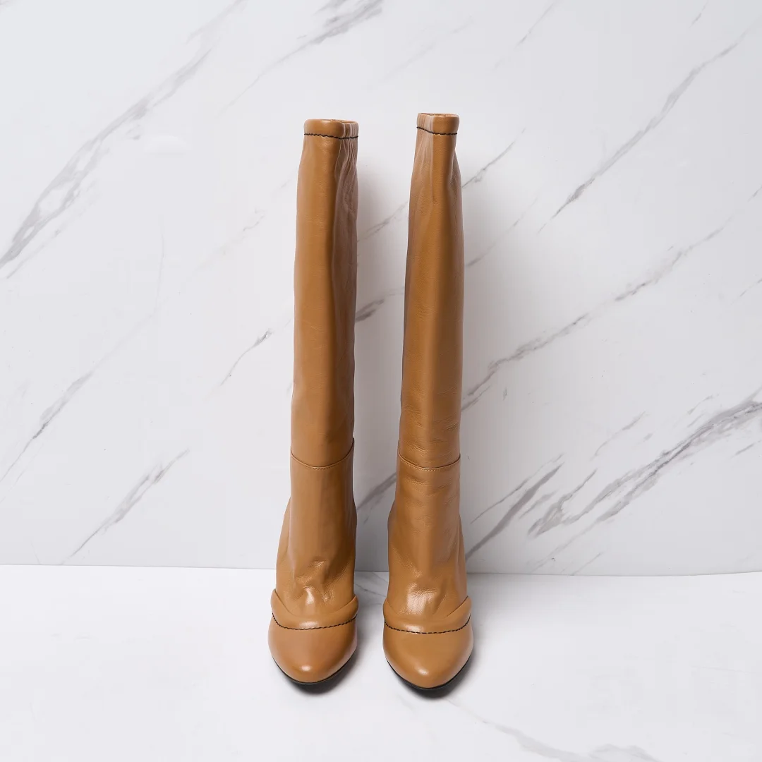 2️⃣折Marni女士复古高跟长靴💅