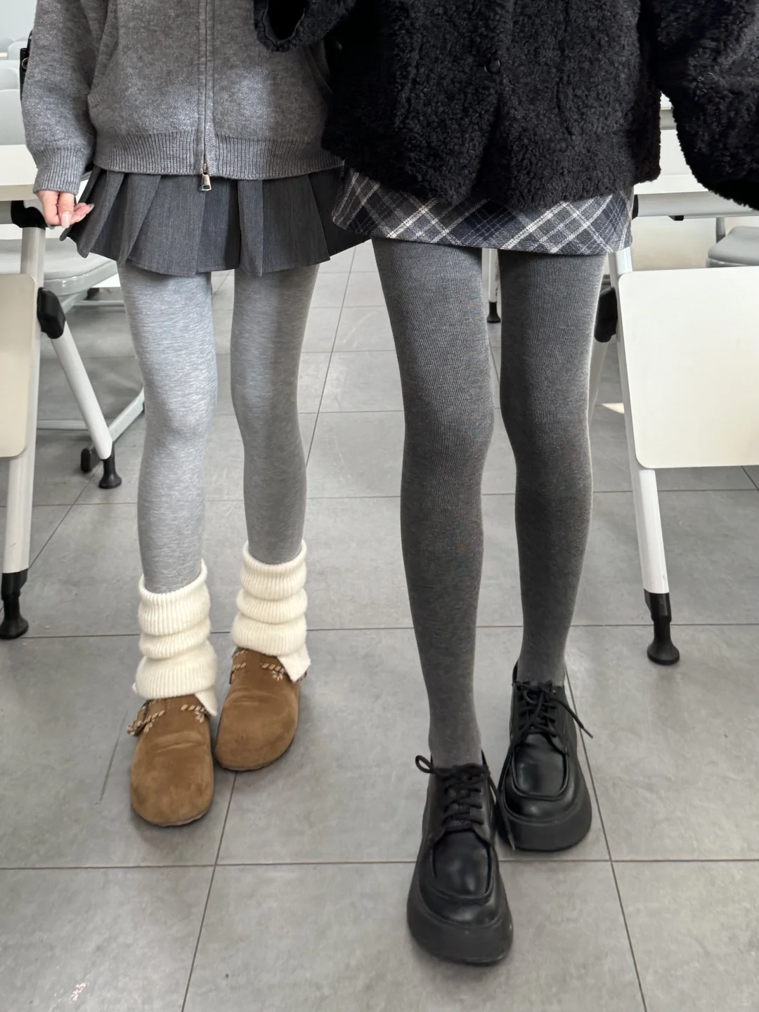 上课看到的……现在都流行这么穿了吗？