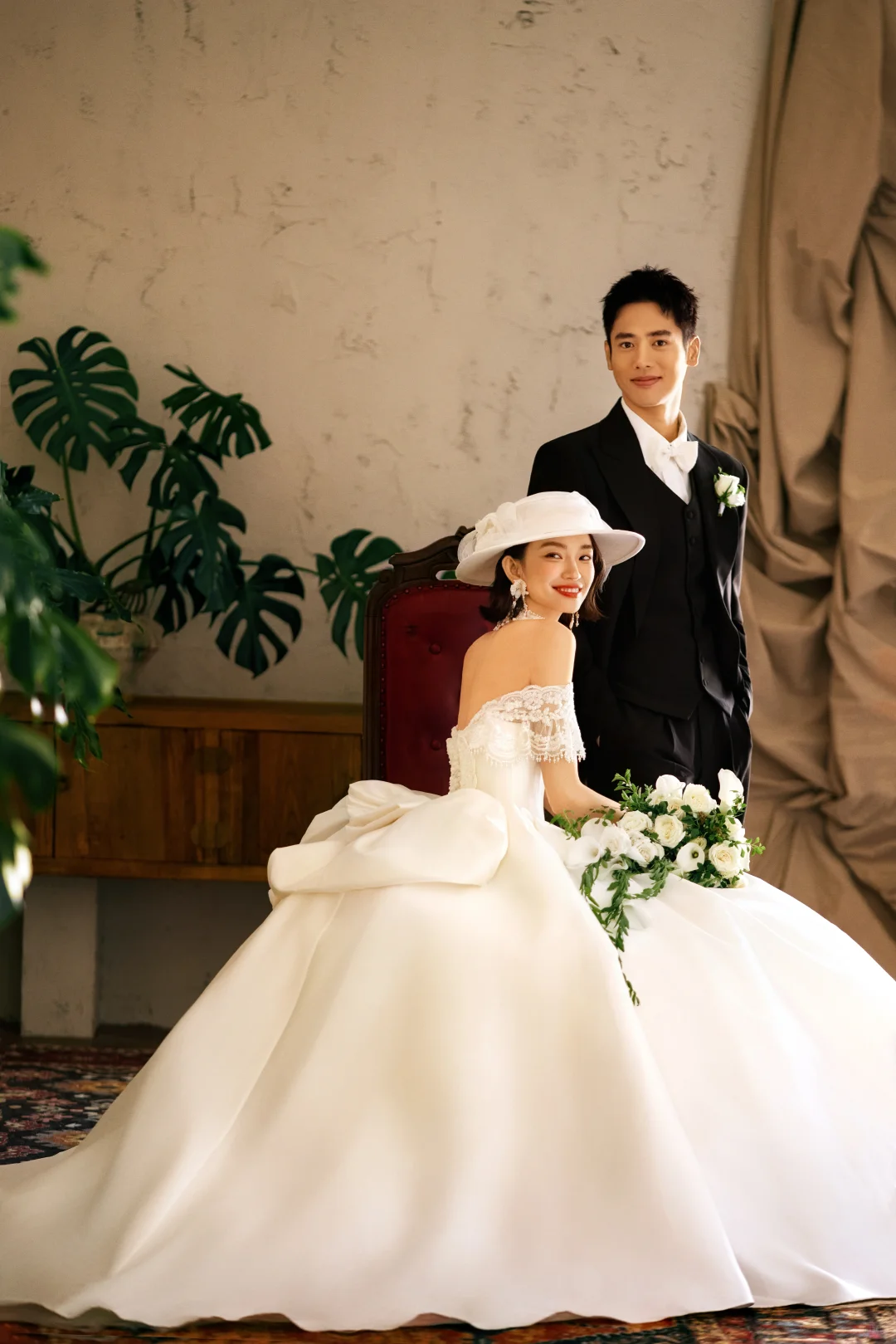 女明星首选法式复古婚纱照❗美的太权威了