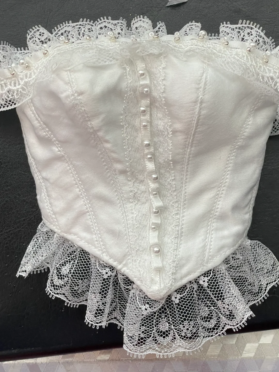 bjd复古胸衣｜白色