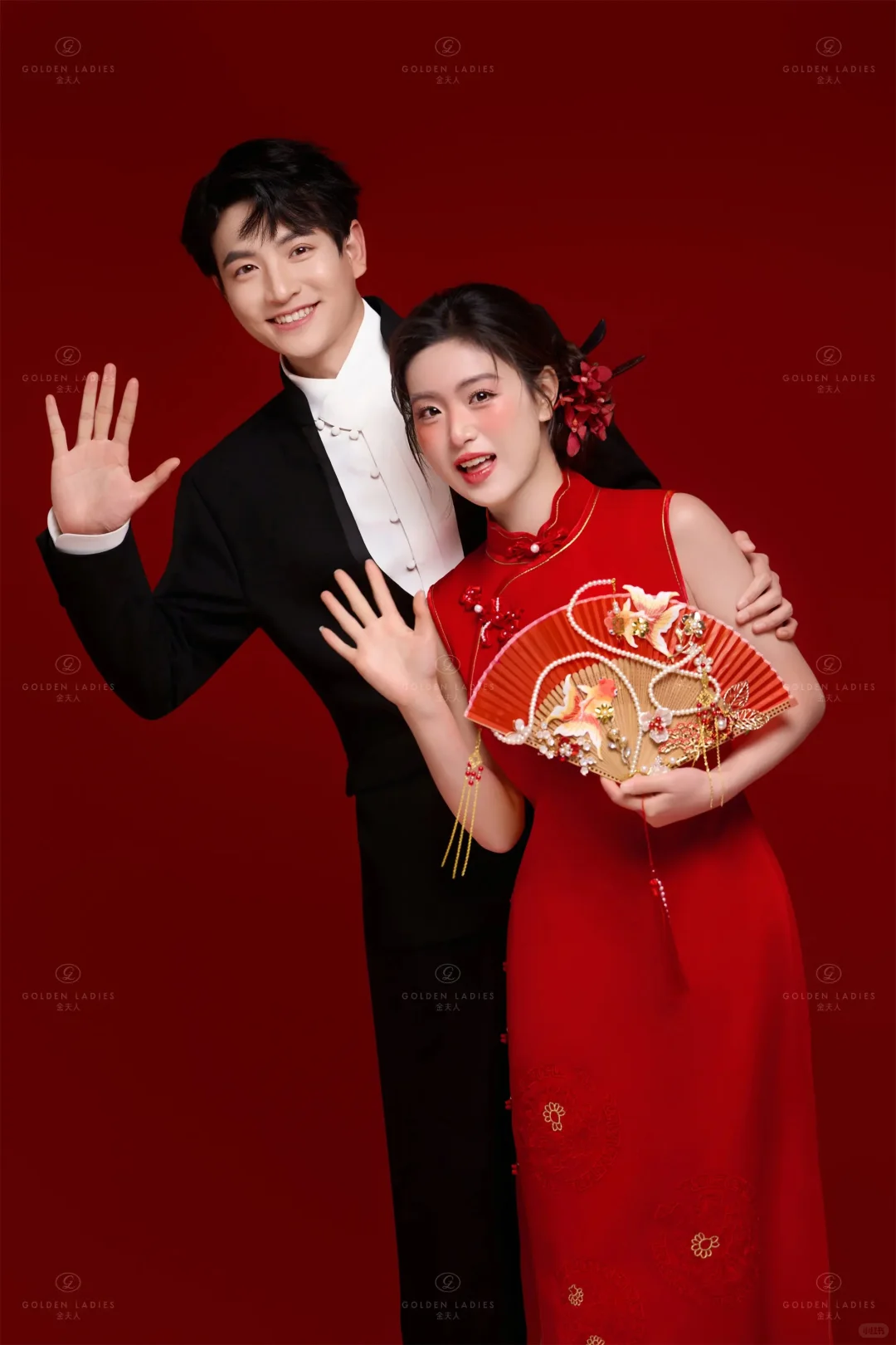 赢麻了❗️拍的旗袍新中式婚纱照惊艳了时光