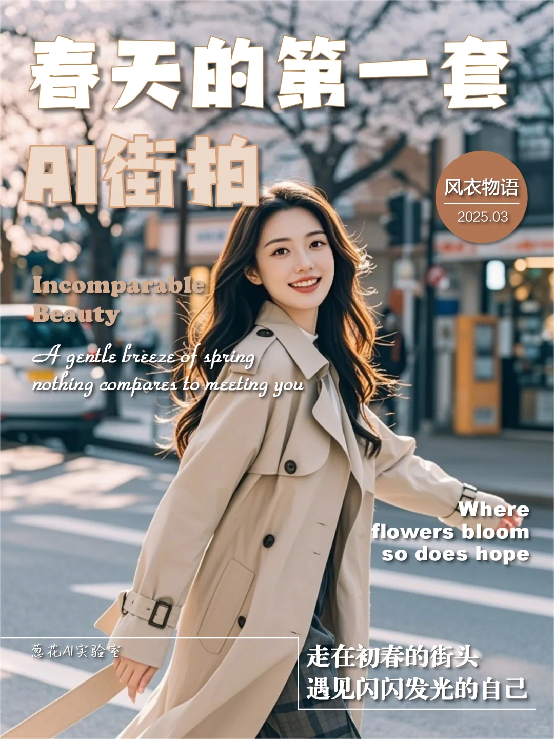 春天的第一套AI街拍