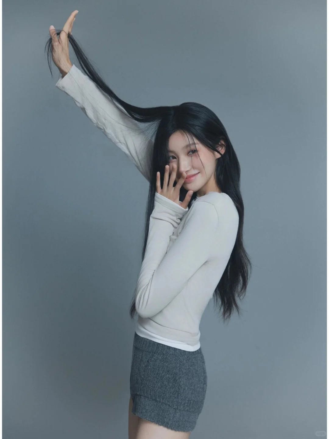 上海正宗大长腿 灰色更出彩