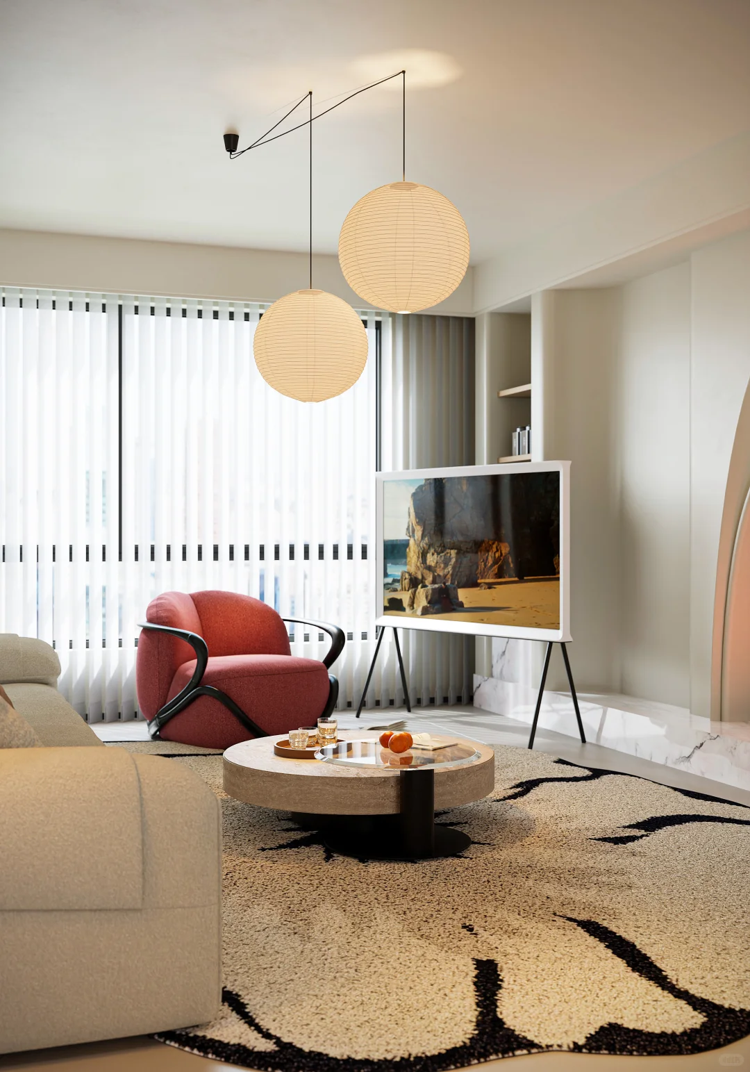 一眼爱上“女人味”十足的奶油风温馨小家设计