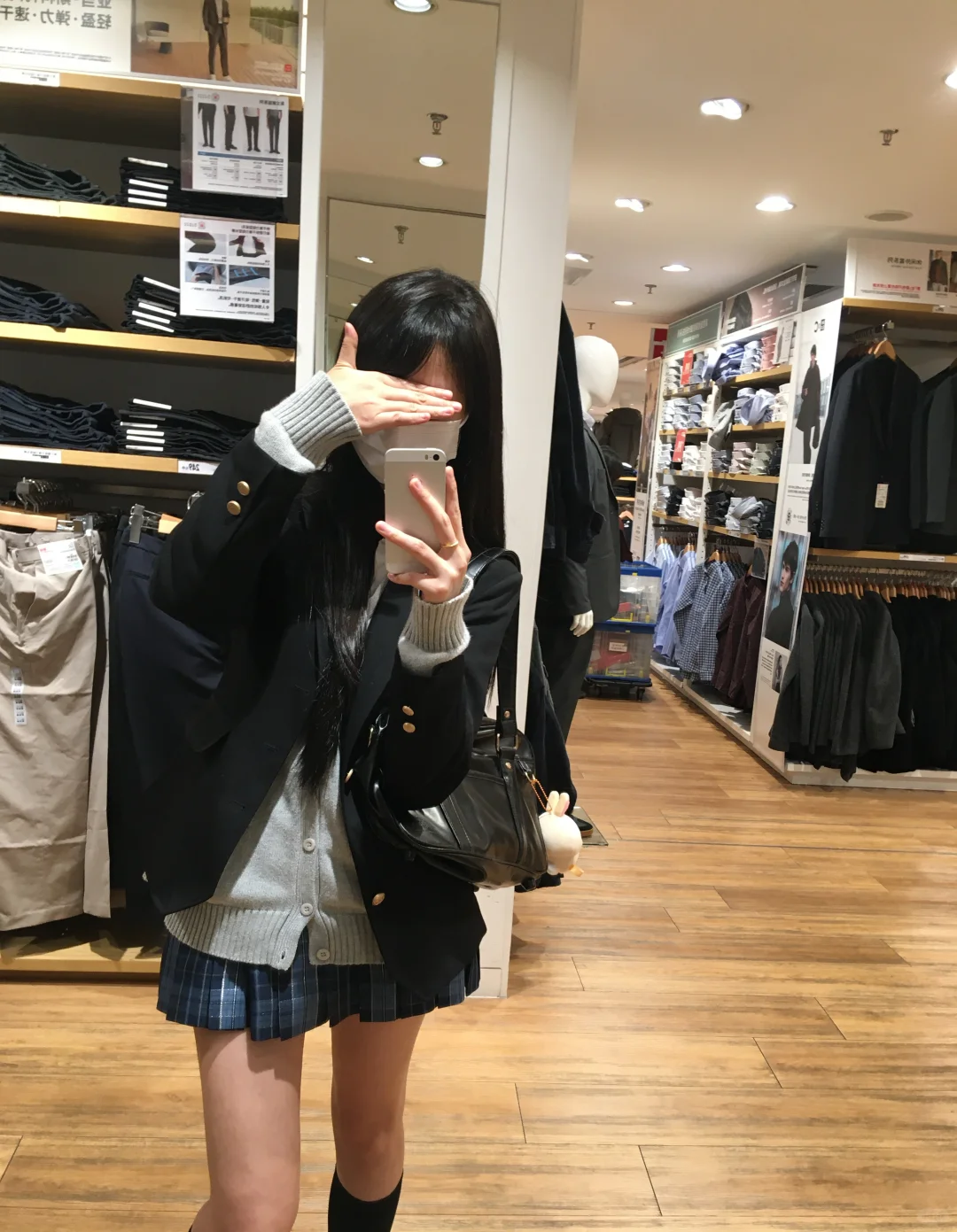 不愧是jk 我这种屌丝穿上都好看