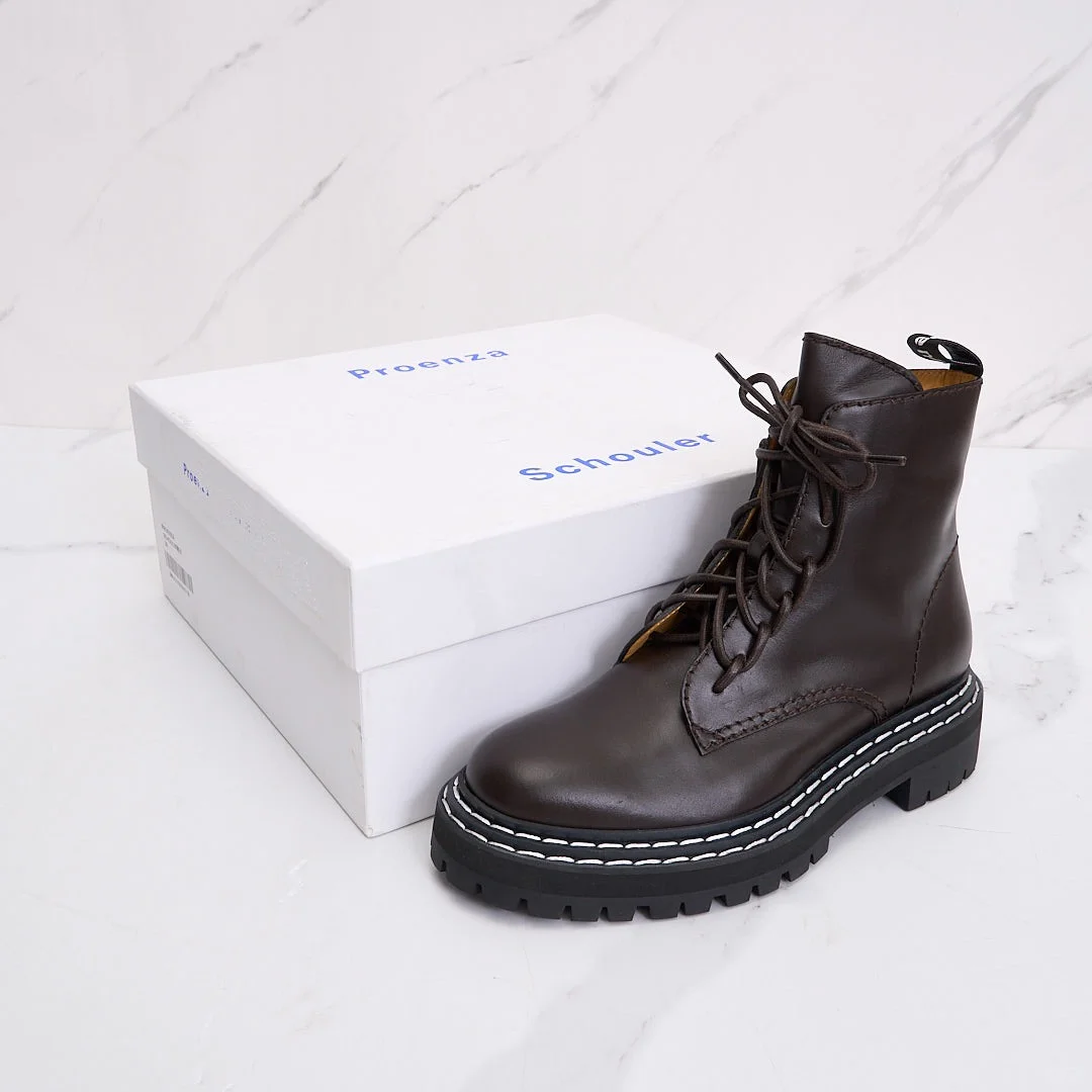 2️⃣折ProenzaSchouler女士英伦风复古马丁靴