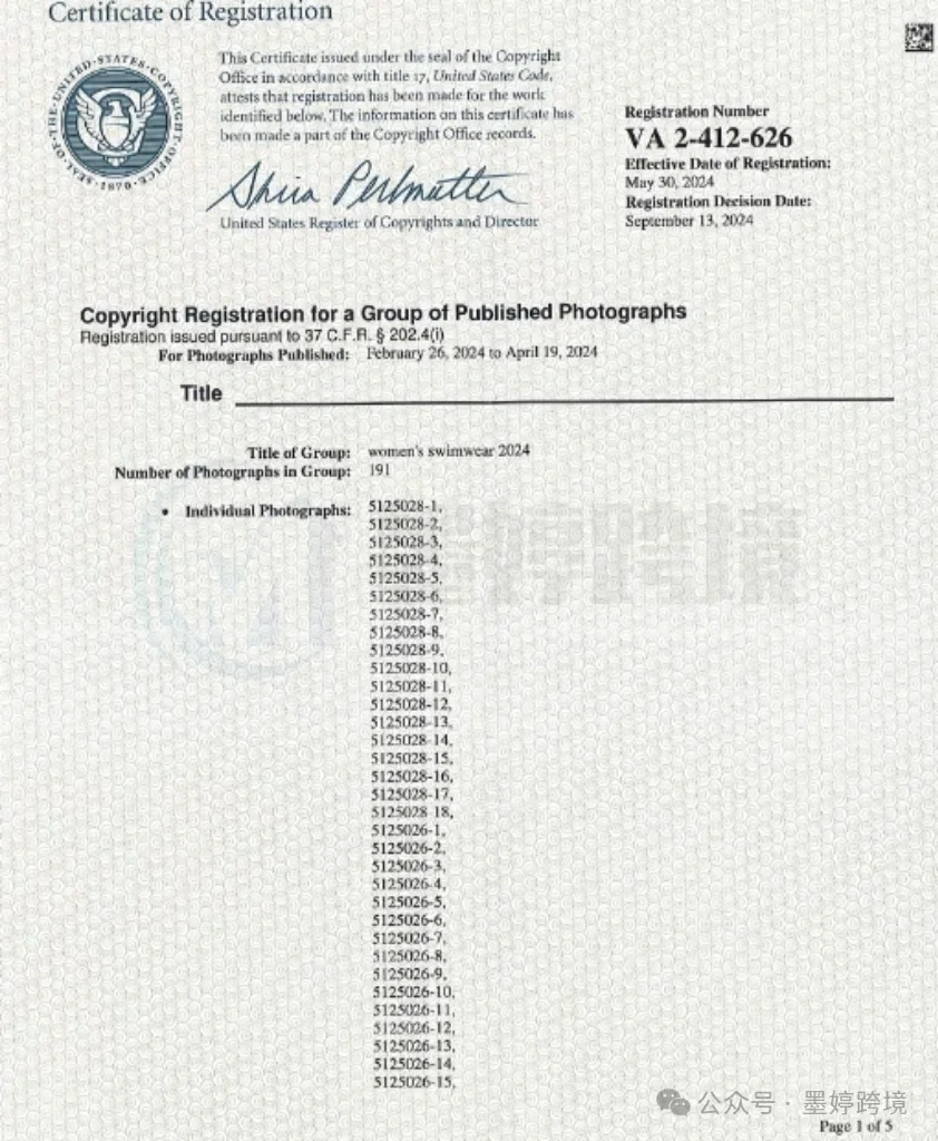 涉及191张比基尼版权图