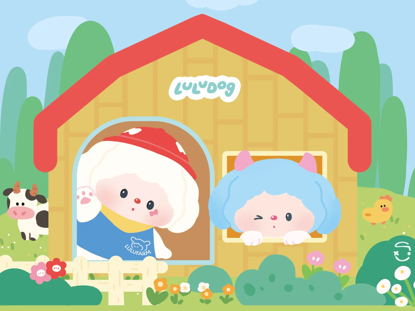 🧺超可爱的小狗iPad壁纸