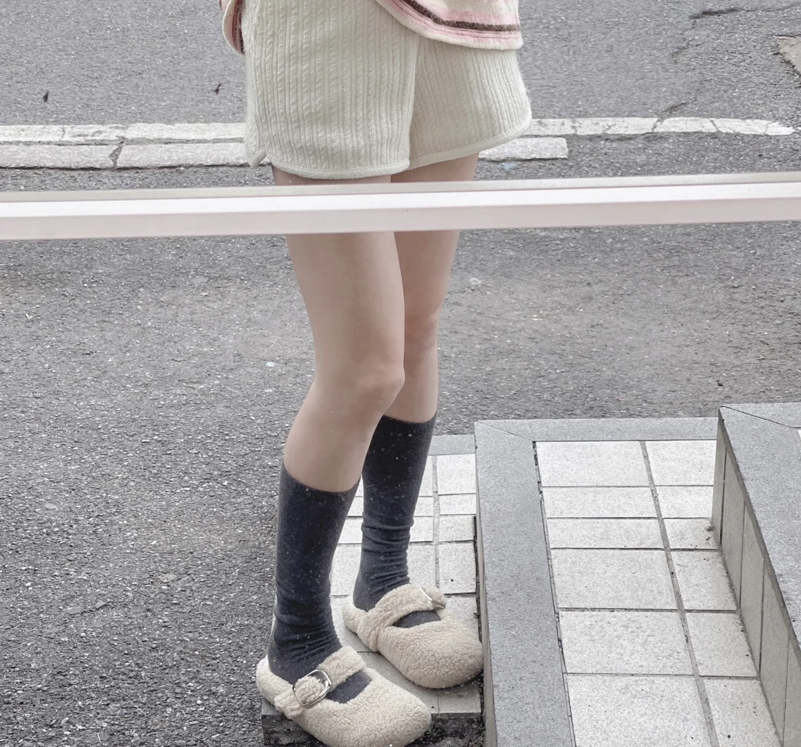 韩女🇰🇷小腿袜真的好穿
