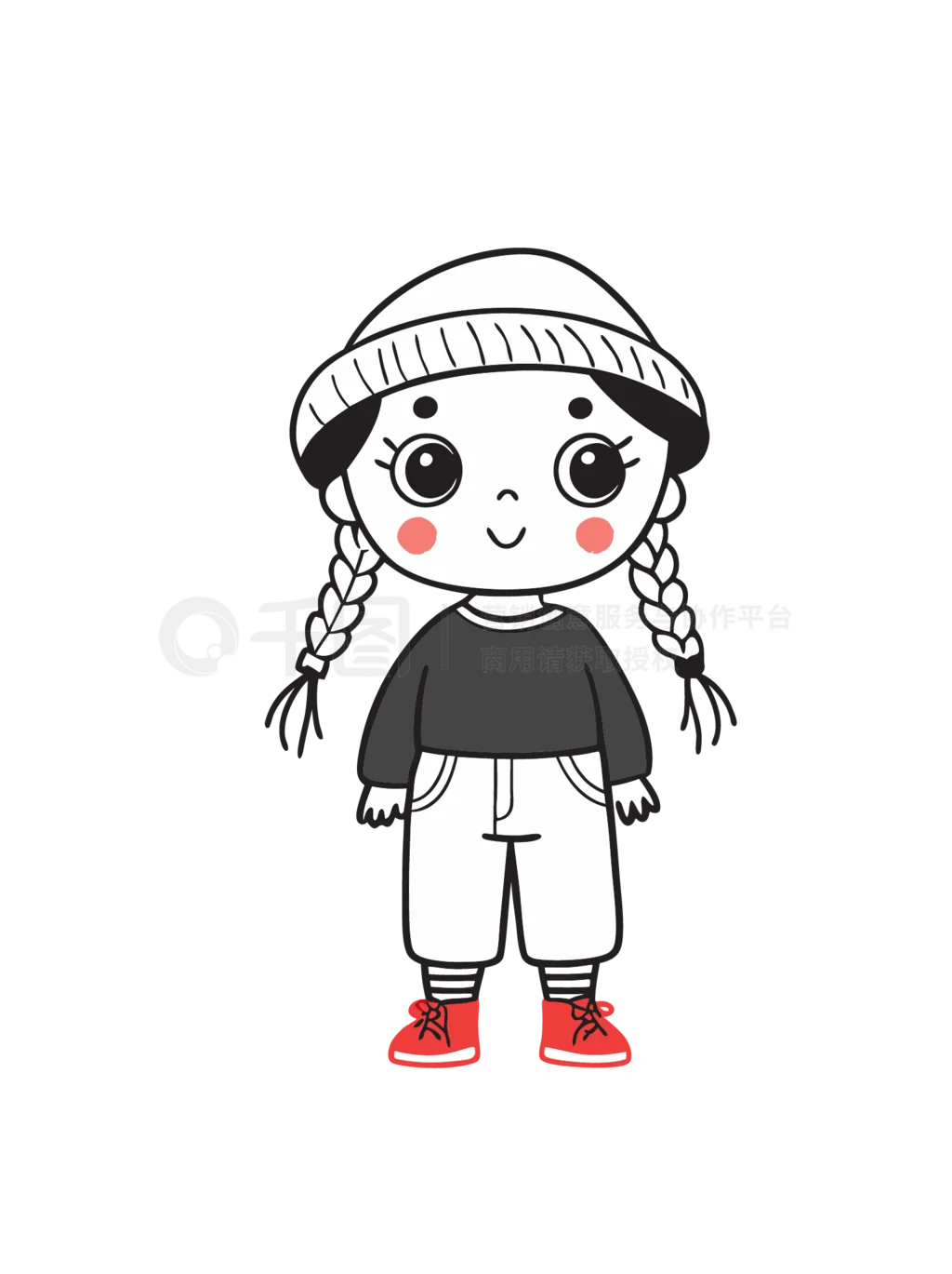 No.292矢量人物线稿｜轻松搞定插画