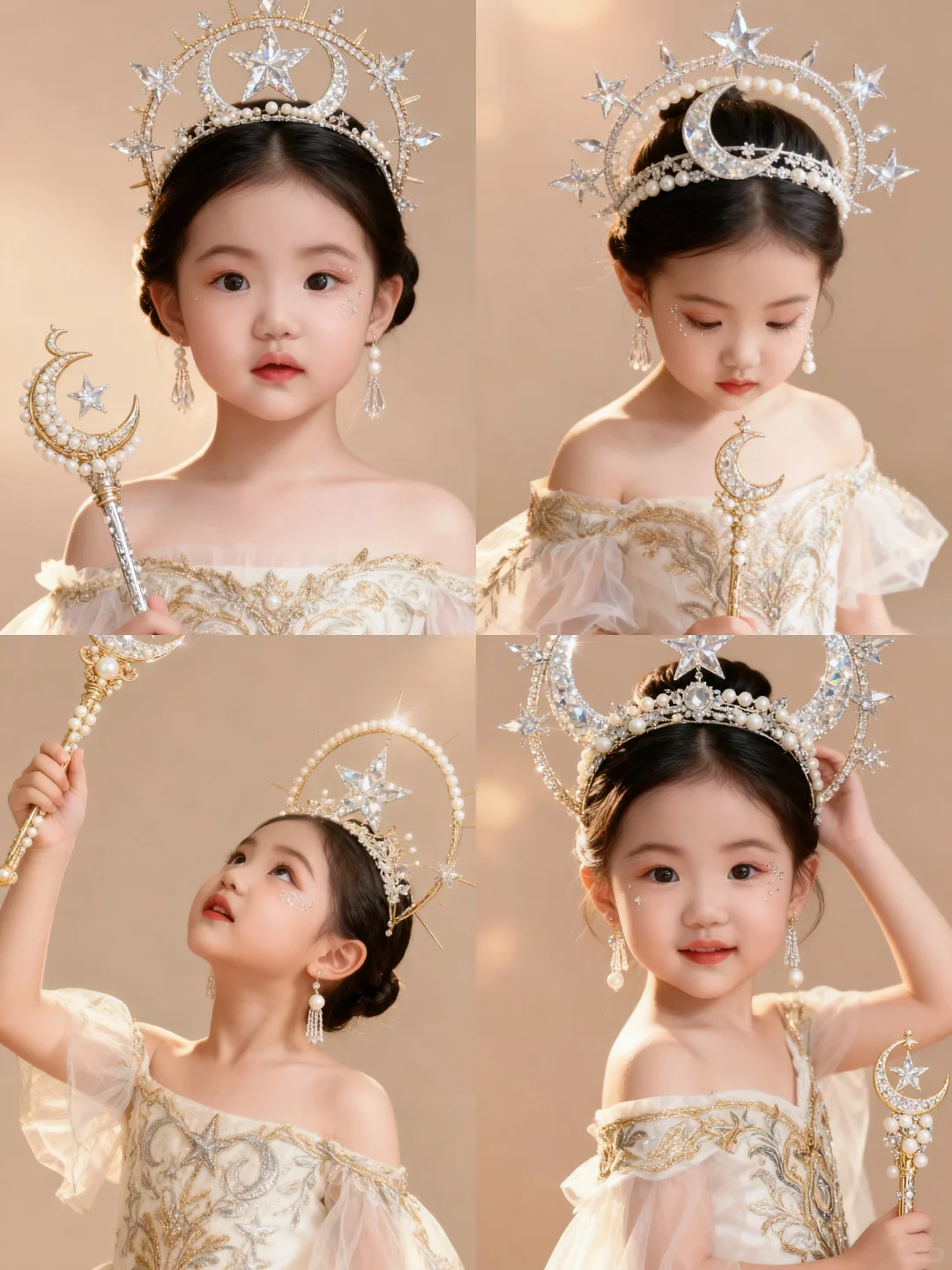 ✨女宝Ai写真┃🌙闪闪发光的星月女神风【原创】