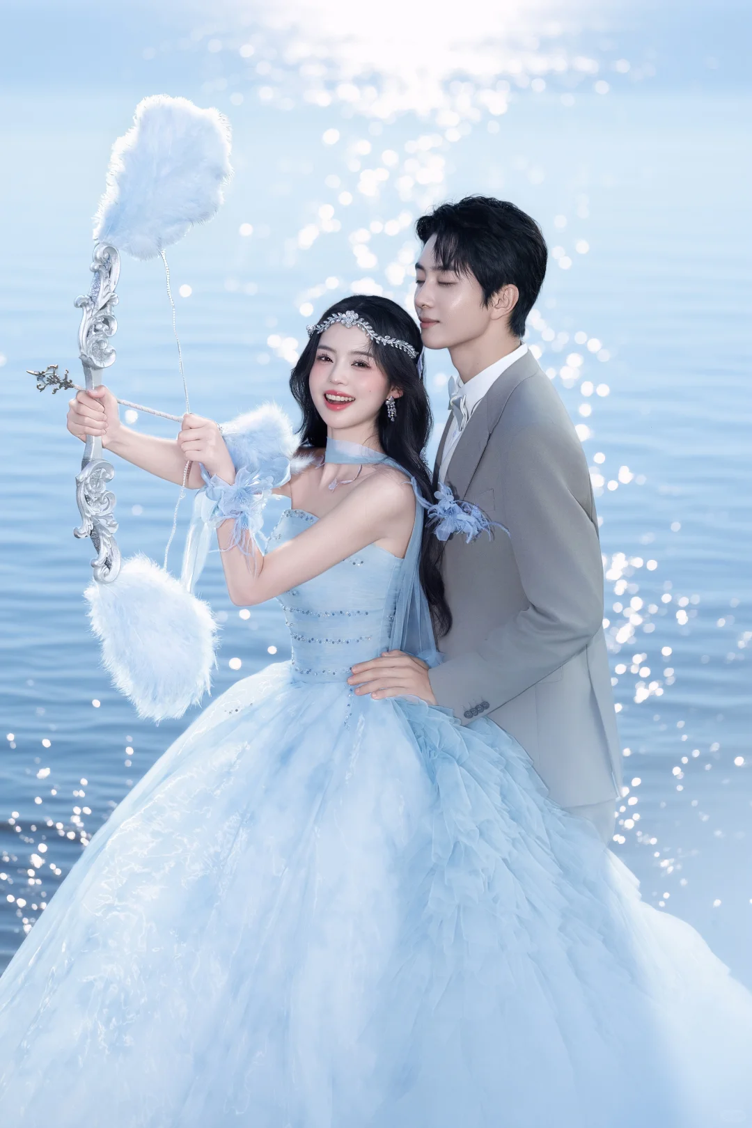 谁还没拍白鹿同款婚纱照🌊湖光仙纱超治愈