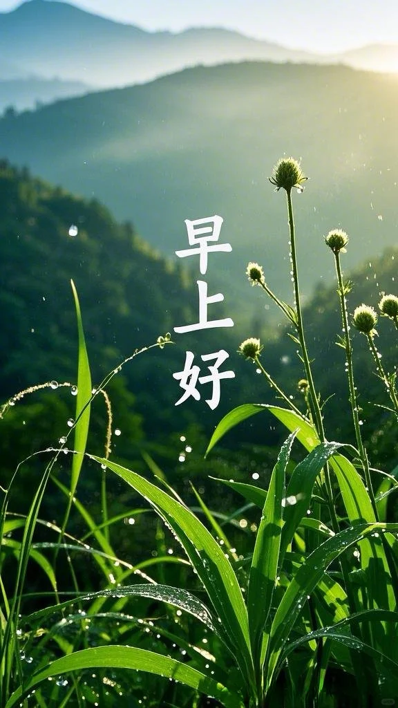 早安图片免费分享，晨光打包了半两清风