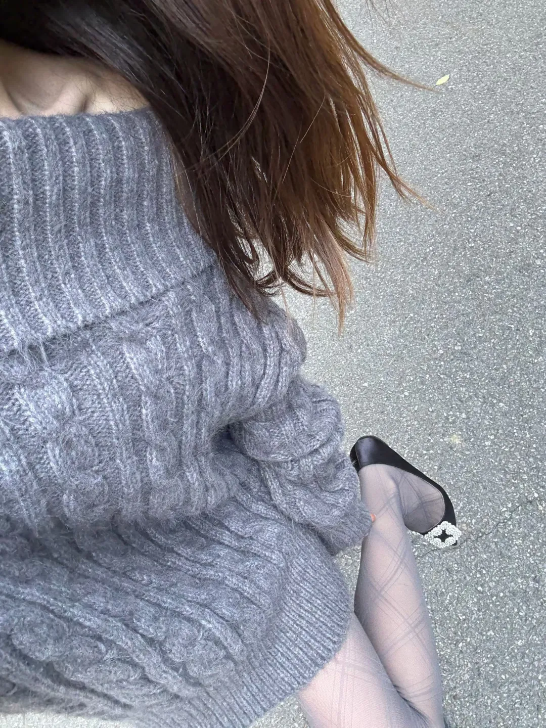 秋天穿灰色也好好看！！美丽冻人