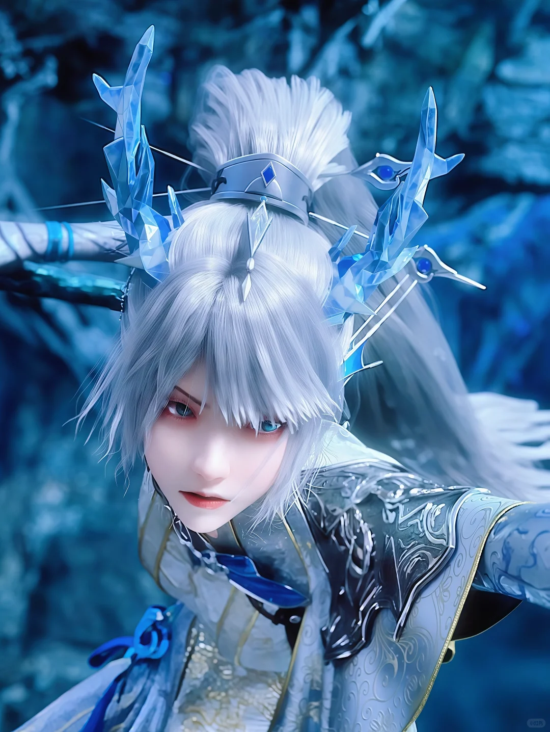 美少女变成御姐了“漱玉”白发高马尾来了！