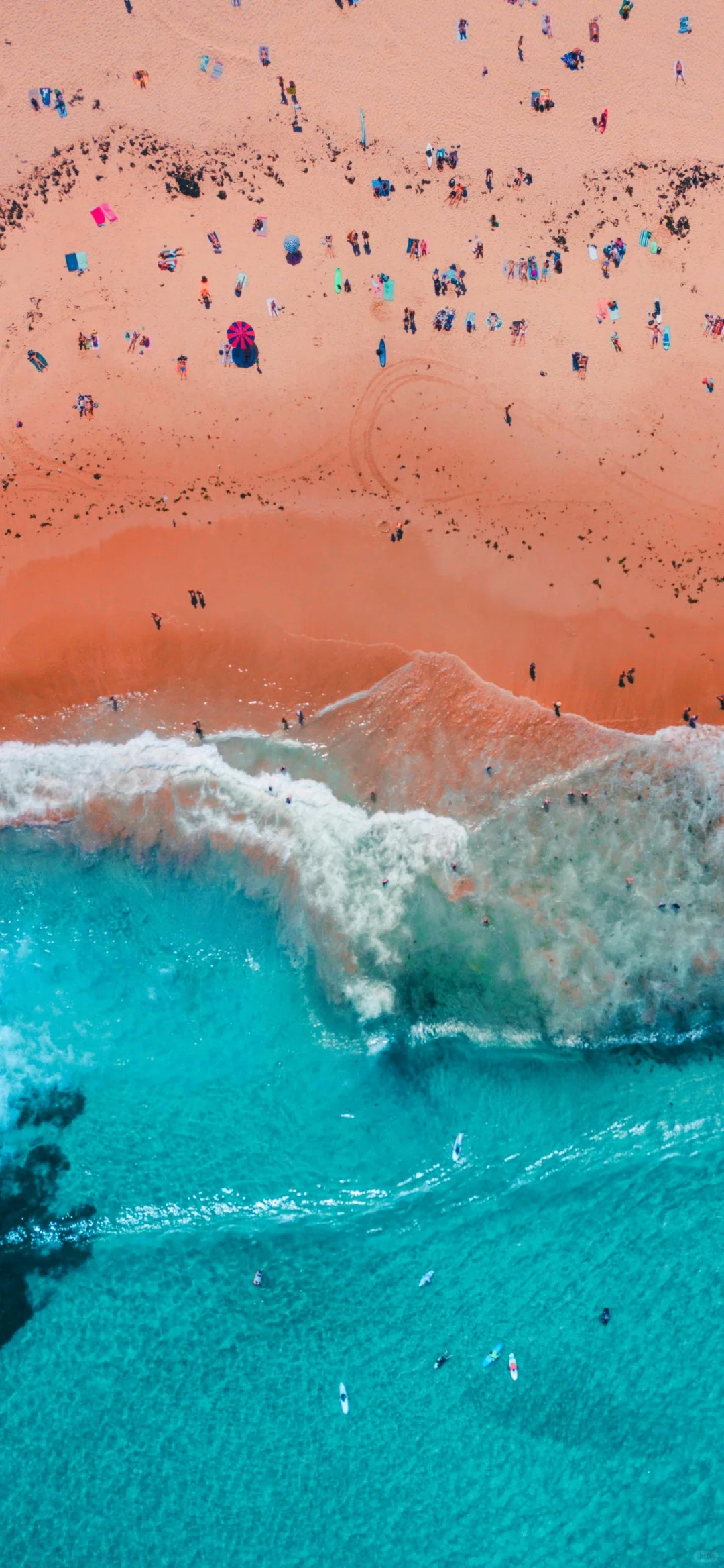 手机壁纸、银河系、沙漠、绝美