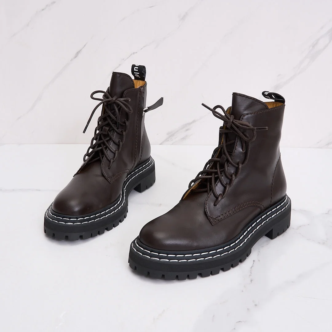 2️⃣折ProenzaSchouler女士英伦风复古马丁靴