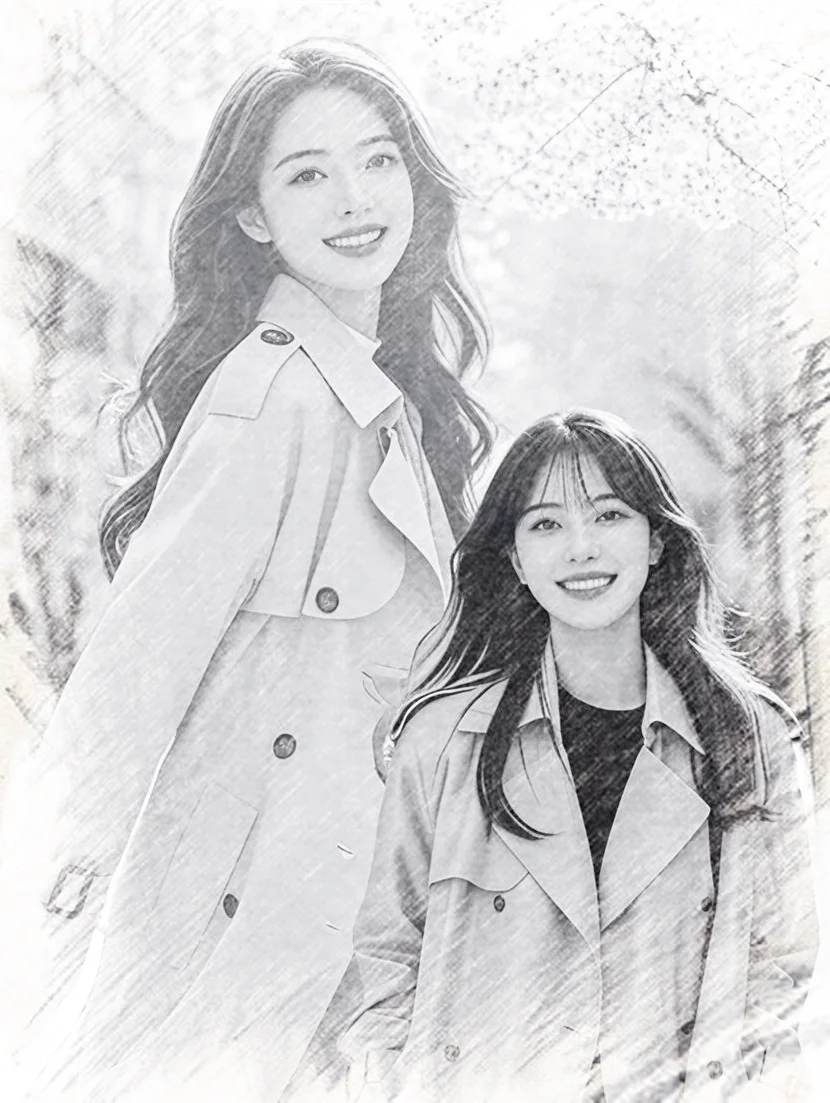 春天的第一套AI街拍