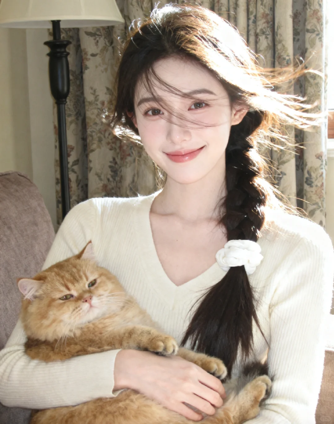 谁能拒绝会陪我晒太阳的橘猫呢✨