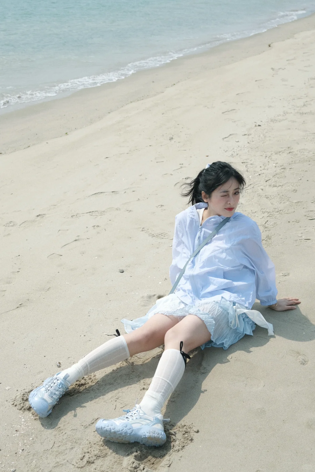 跟着沈月生命力拍照🌊蓝色系丑萌鞋上大分