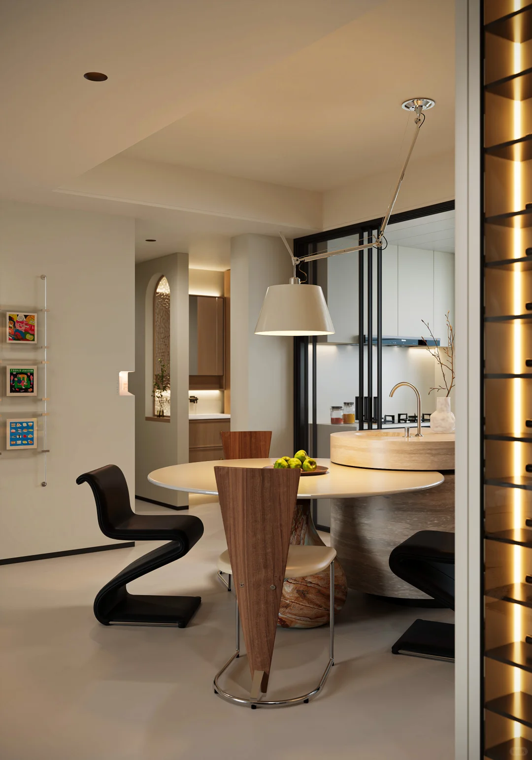 一眼爱上“女人味”十足的奶油风温馨小家设计